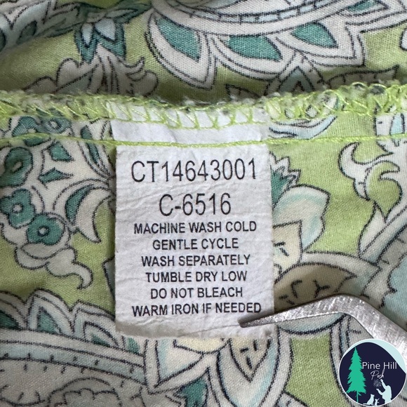 SOLD 90s Cruel Girl Sleeveless Button-up Shirt Large Western Green Paisley EUC - Picture 8 of 11